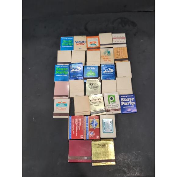 Match Boxes State Parks, Restaurants, Blanks, 30 Assorted Matchbooks Vintage - Picture 2 of 3